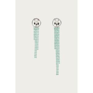 NEW JUSTINE CLENQUET clarence clip-on earrings in silver